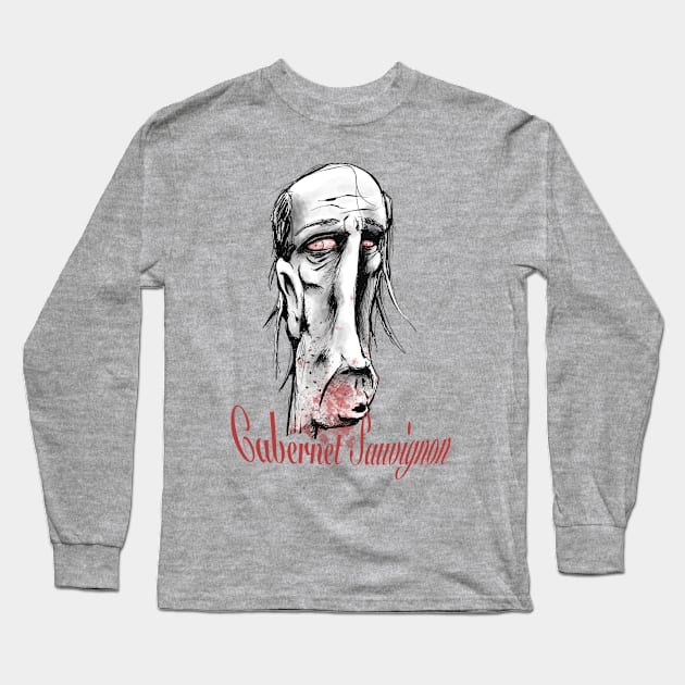 Cabernet Sauvignon Long Sleeve T-Shirt by Sam_McSammerson